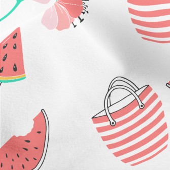 Red Flower Umbrella Bag Popsic Micro Fleece