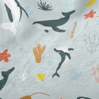 Whales And Corals In Various P Minky