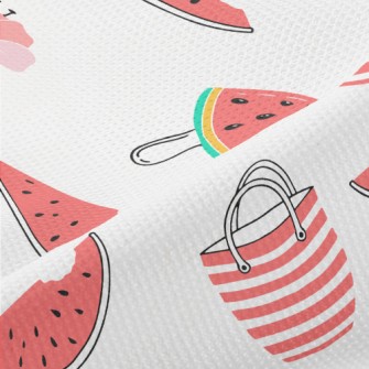 Red Flower Umbrella Bag Popsic Piqué