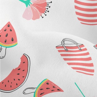 Red Flower Umbrella Bag Popsic Lightweight Performance Linen