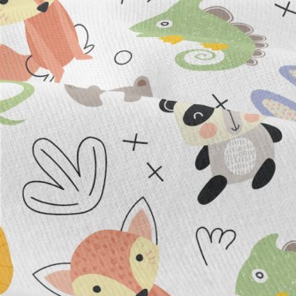 Funny Animals Drawn By Childre Modern Jersey