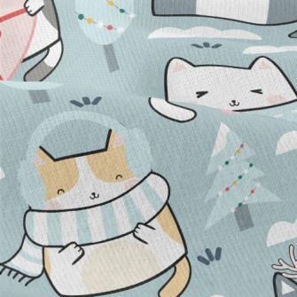 Cat In Cold Winter Modern Jersey