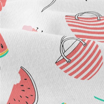 Red Flower Umbrella Bag Popsic Modern Jersey