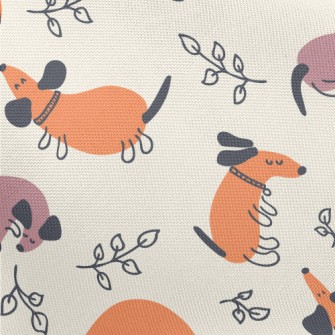 Colorful Cozy Dachshund Dog Pongee