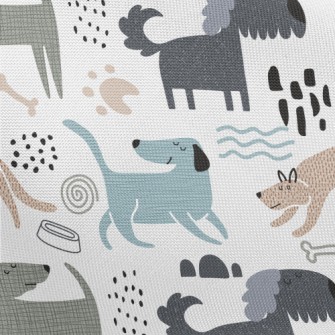 Dogs With Different Texture St Pongee