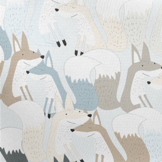 Foxes In Pairs Pongee