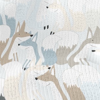 Foxes In Pairs Stretch Jersey