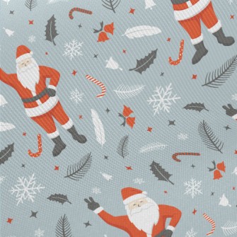 Happy Santa Claus Midweight Cotton Poplin