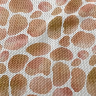 Watercolor Style Giraffe Patte Birdseye Piqué