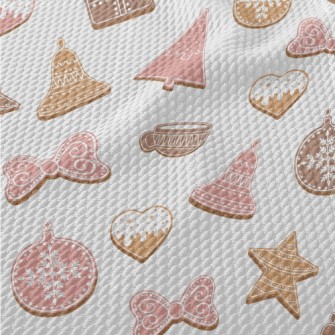 Christmas Shaped Cookies Birdseye Piqué