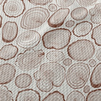 Wood Texture In Print Style Birdseye Piqué