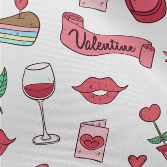 Pink Valentine's Day Items Chiffon