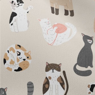 Various Cute Cats Chiffon