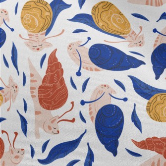 Snail Cat Walking Leisurely Chiffon