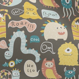 Colorful Funny Alien Chiffon