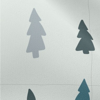 Simple Color Block Trees Chiffon