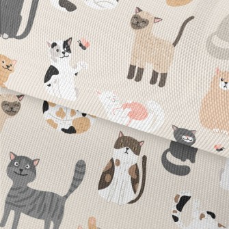 Various Cute Cats Waterproof Oxford