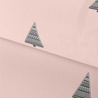 Simple Black Christmas Tree Waterproof Oxford