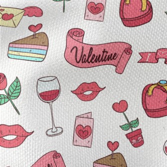 Pink Valentine's Day Items Waterproof Canvas