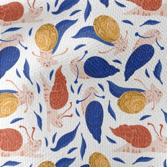 Snail Cat Walking Leisurely Waterproof Canvas