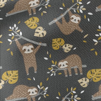 Happy Tree Sloth Waterproof Canvas