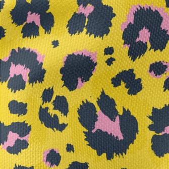 Fine Texture Leopard Print Waterproof Canvas