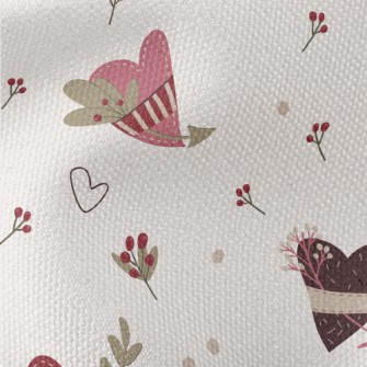 Heart Shape And Red Fruit Waterproof Canvas