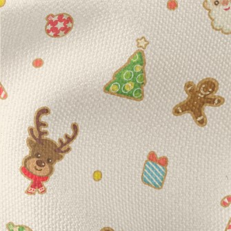 Cute Christmas Shaped Cookies Waterproof Canvas