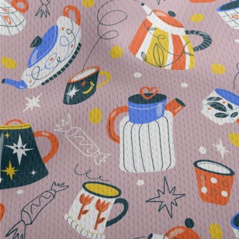 Teapots Of Various Shapes Athletic Mesh Flat Back