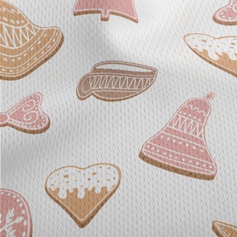 Christmas Shaped Cookies Athletic Mesh Flat Back