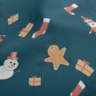 Cute Christmas Items Athletic Mesh Flat Back