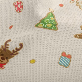 Cute Christmas Shaped Cookies Athletic Mesh Flat Back