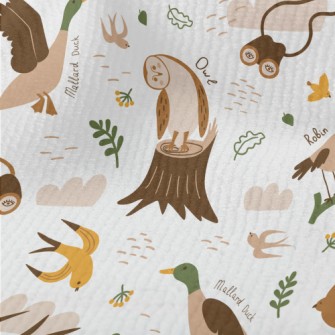 Various Cute Birds Terry