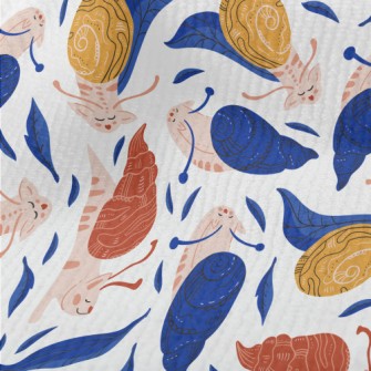 Snail Cat Walking Leisurely Terry