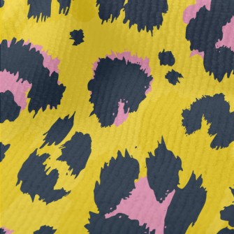Fine Texture Leopard Print Terry