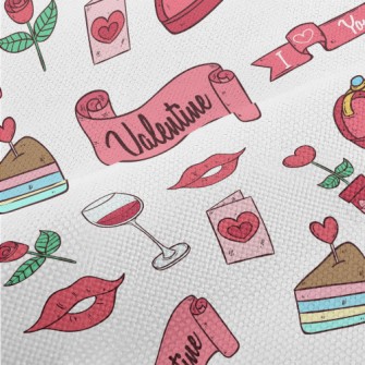 Pink Valentine's Day Items Performance Linen