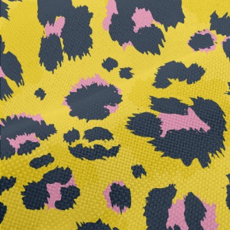 Fine Texture Leopard Print Performance Linen