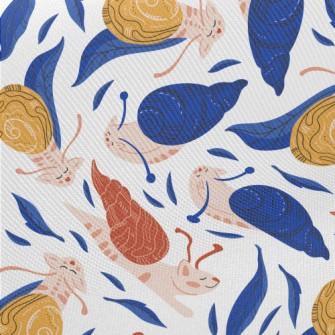 Snail Cat Walking Leisurely Twill