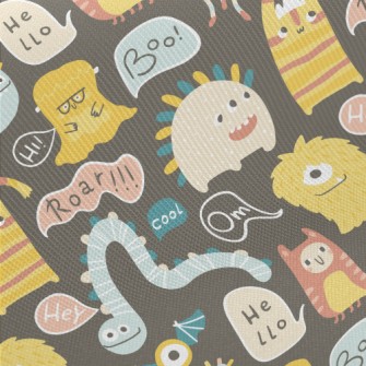Colorful Funny Alien Twill
