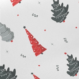 Various Simple Christmas Trees Twill