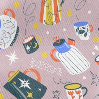 Teapots Of Various Shapes Standard Corduroy