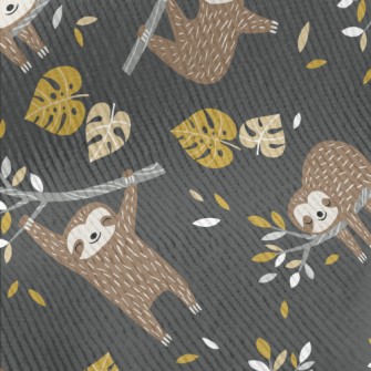 Happy Tree Sloth Standard Corduroy