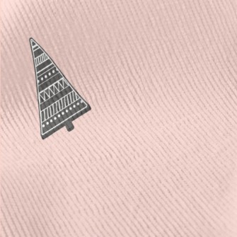 Simple Black Christmas Tree Standard Corduroy