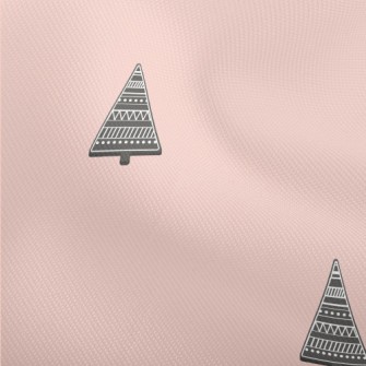Simple Black Christmas Tree Dobby