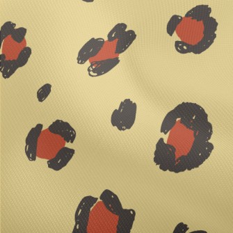 Hand-painted Leopard Print Dobby