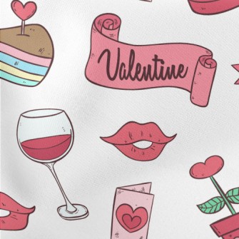 Pink Valentine's Day Items Stretch Ponte