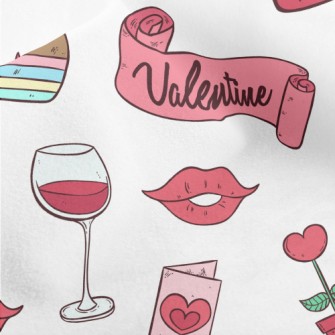 Pink Valentine's Day Items Micro Fleece