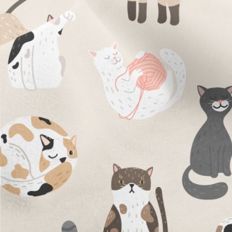 Various Cute Cats Micro Fleece