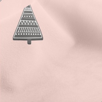 Simple Black Christmas Tree Micro Fleece