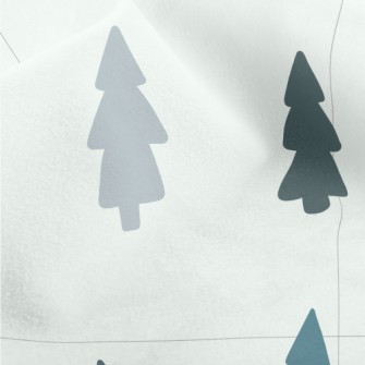 Simple Color Block Trees Micro Fleece